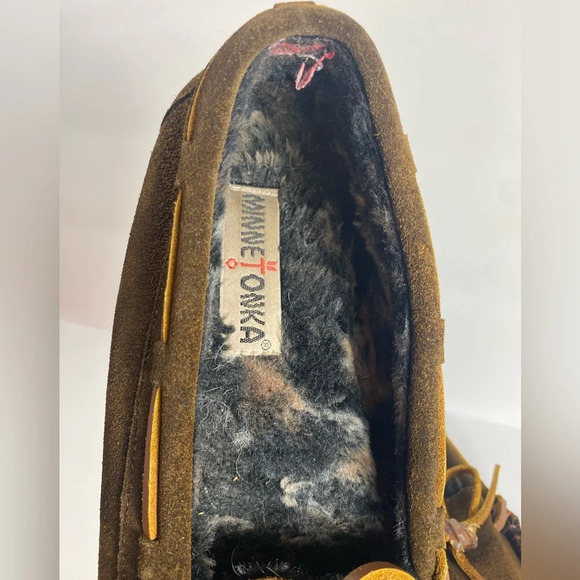 Minnetonka Brown Suede Moccasins Great condition - Picture 9 of 10